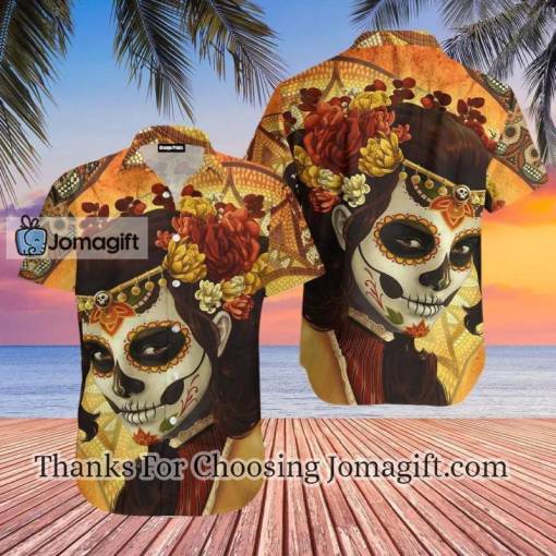 Day Of The Dead Skull Hawaiian Shirt