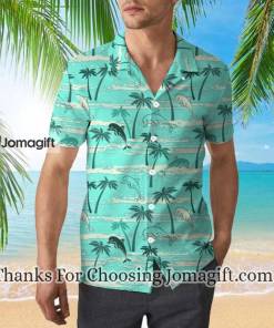 Dolphins Palm Trees Summer Hawaiian Shirt 2