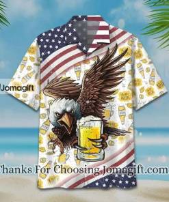 Eagle Glasses Tasty Beer Pattern Hawaiian Shirt