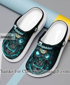 Excellent Miami Dolphins Skull Crocs Shoes Gift 1