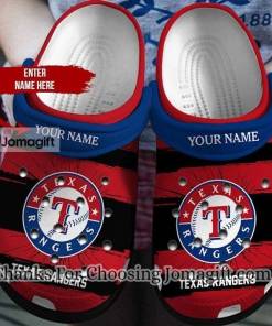 [Best-selling] Custom Name Texas Rangers Crocs Gift