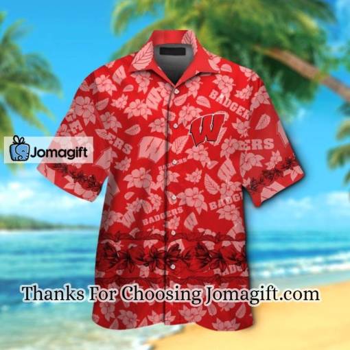 [FASHIONABLE] Wisconsin Badgers Hawaiian Shirt  Gift