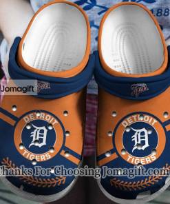 [Fantastic] Mlb Team Detroit Tigers Orange Navy Crocs Gift