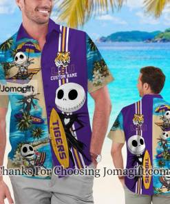 [Fashionable] Lsu Tigers Jack Skellington Personalized Hawaiian Shirt Gift