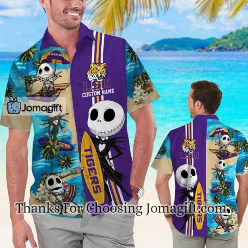 [Fashionable] Lsu Tigers Jack Skellington Personalized Hawaiian Shirt Gift