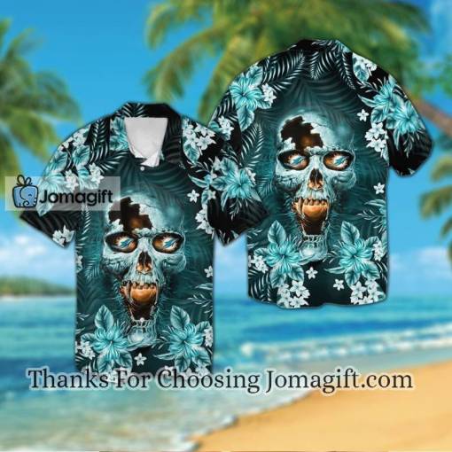 [Fashionable] Miami Dolphinsskull Hawaiian Shirt Gift