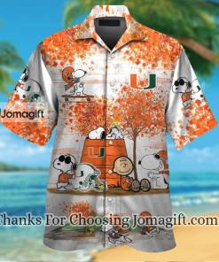 Fashionable Miami Hurricanes Snoopy Autumn Hawaiian Shirt Gift