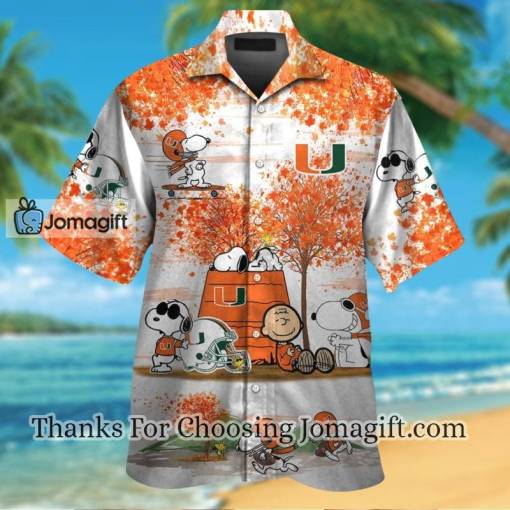[Fashionable] Miami Hurricanes Snoopy Autumn Hawaiian Shirt Gift