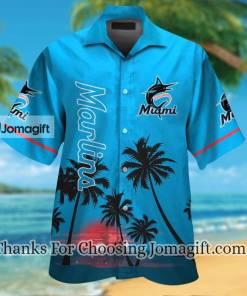 [Fashionable] Miami Marlins Hawaiian Shirt Gift