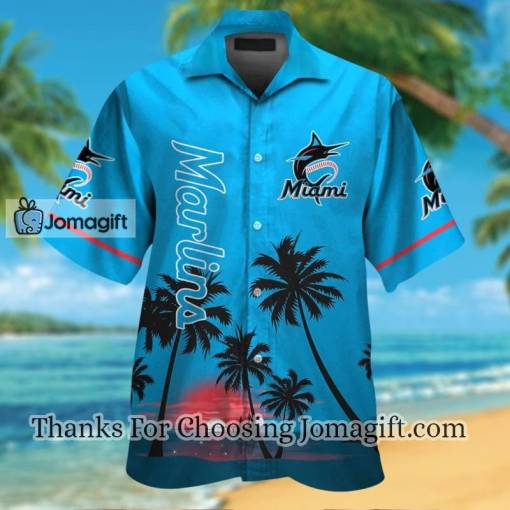 [Fashionable] Miami Marlins Hawaiian Shirt Gift
