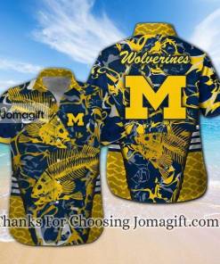 Fashionable Michigan Wolverines Fishing Hawaiian Shirt Gift