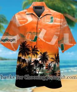 [Fashionable] Ncaa Miami Hurricanes Hawaiian Shirt Gift