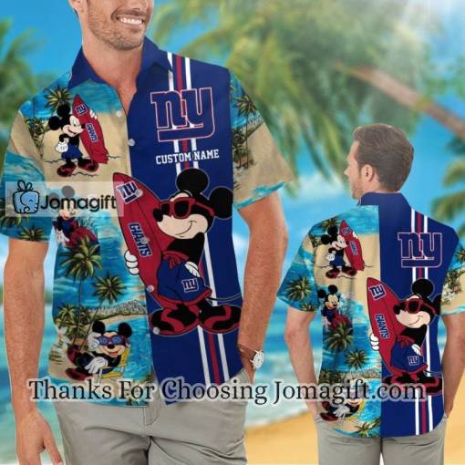[Fashionable] New York Giants Mickey Personalized Hawaiian Shirt Gift