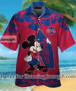 [Fashionable] Philadelphia Phillies Mickey Mouse Hawaiian Shirt Gift