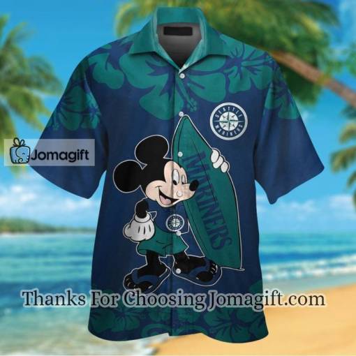 [Fashionable] Seattle Mariners Mickey Mouse Hawaiian Shirt Gift
