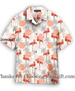 Flamingo Floral Summer Hawaiian Shirt 1