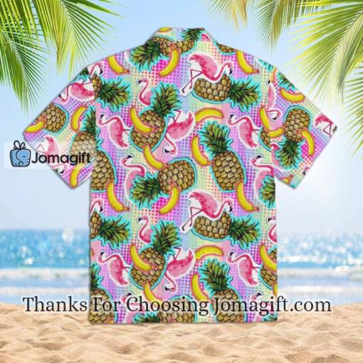 Flamingo With Summer Fruits Hawaiian Shirt