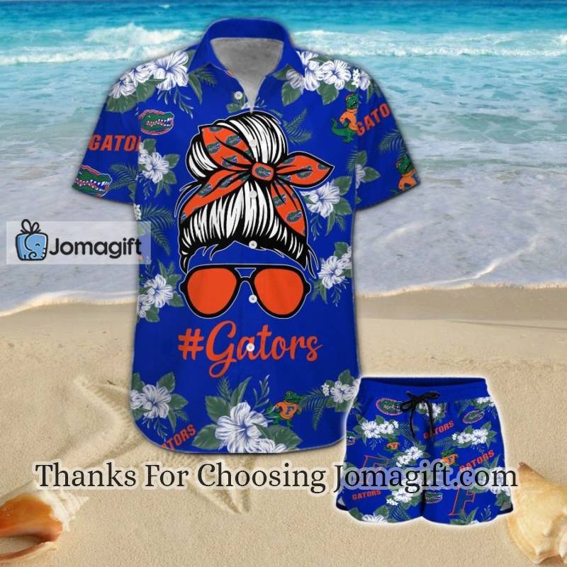 Florida Gators Girl Messy Bun Hawaiian Shirt For Men And Women