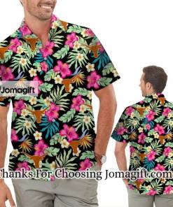HIGH QUALITY Texas Longhorns Hibiscus Hawaiian Shirt Gift 1