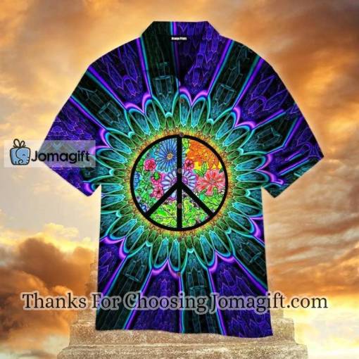 Happy Hippie Life Peace Hawaiian Shirt
