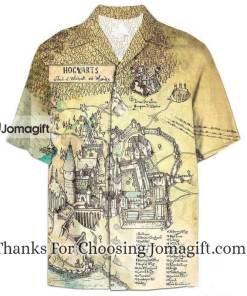 Harry Potter Hogwarts Map Hawaiian Shirt Gift