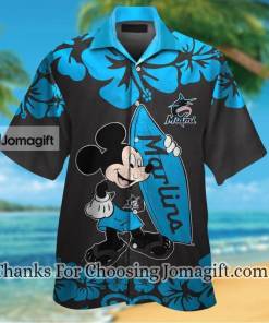 High Quality Miami Marlins Mickey Mouse Hawaiian Shirt Gift