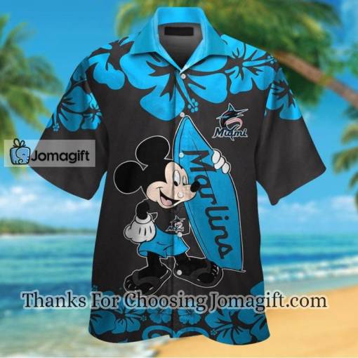 [High-Quality] Miami Marlins Mickey Mouse Hawaiian Shirt Gift