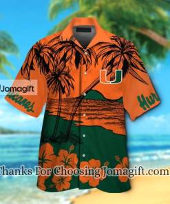 [High-Quality] Ncaa Miami Hurricanes Hawaiian Shirt Gift