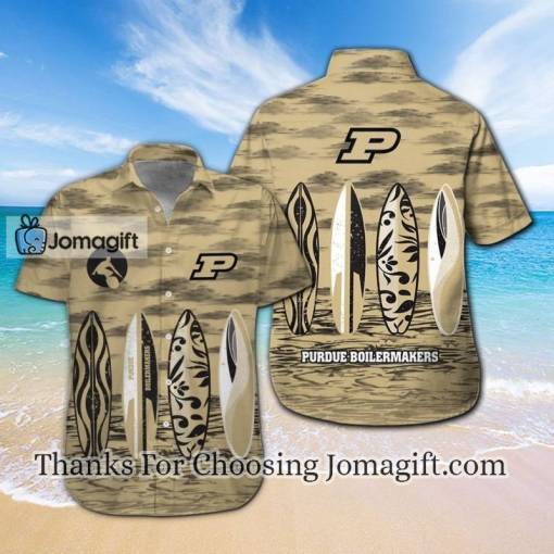 [High-Quality] Ncaa Purdue Boilermakers Hawaiian Shirt Gift