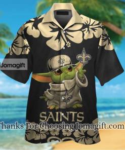High Quality New Orleans Saints Baby Yoda Hawaiian Shirt Gift