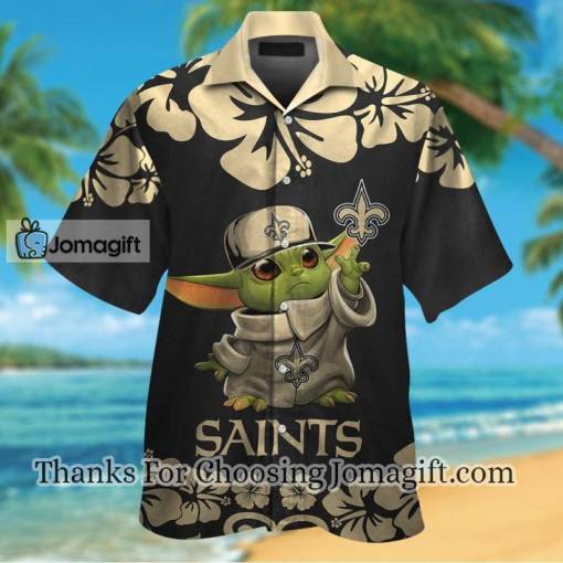 [High-Quality] New Orleans Saints Baby Yoda Hawaiian Shirt Gift