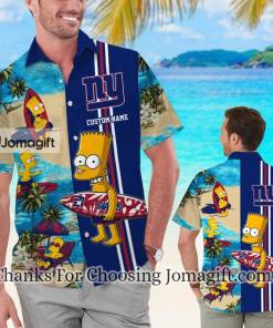 High Quality New York Giants Simpsons Personalized Hawaiian Shirt Gift
