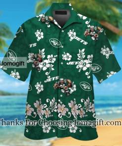 [High-Quality] New York Jets Tropical Aloha Hawaiian Shirt Gift