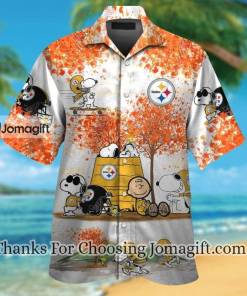 [High-Quality] Pittsburgh Steelers Snoopy Autumn Hawaiian Shirt Gift