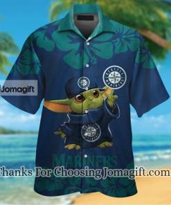 High Quality Seattle Mariners Baby Yoda Hawaiian Shirt Gift