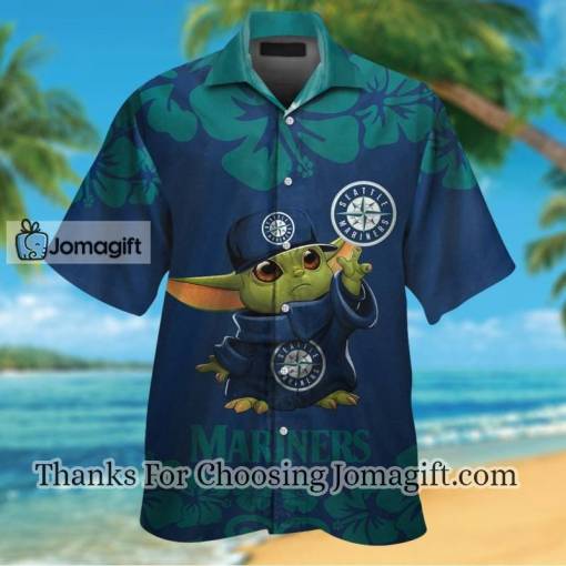[High-Quality] Seattle Mariners Baby Yoda Hawaiian Shirt Gift
