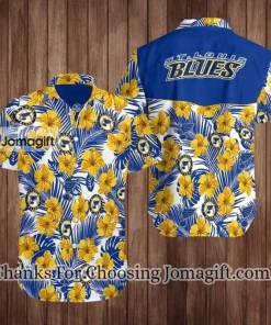 St. Louis Blues Skull Flower Ugly Christmas Ugly Sweater
