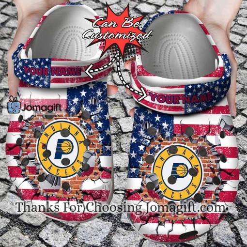 [High-quality] Indiana Pacers American Flag Crocs Gift
