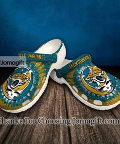 Jacksonville Jaguars American Flag Breaking Wall Crocs Clog Shoes