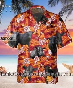 Incredible Black Angus Cow Hawaiian Shirt Gift 1