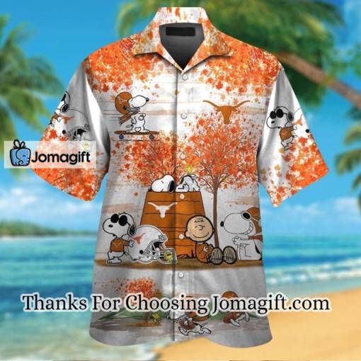 [LIMITED EDITION] Texas Longhorns Snoopy Autumn Hawaiian Shirt Gift
