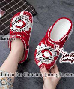 Limited Edition Cincinnati Reds Ripped Claw Crocs Gift 1