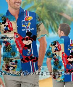 [Limited Edition] Kansas Jayhawks Mickey Personalized Hawaiian Shirt For Men And Women