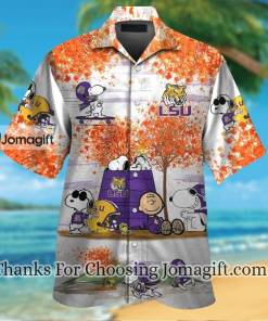 Limited Edition Lsu Tigers Snoopy Autumn Hawaiian Shirt Gift