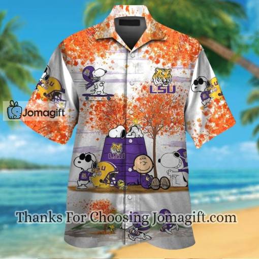 [Limited Edition] Lsu Tigers Snoopy Autumn Hawaiian Shirt Gift
