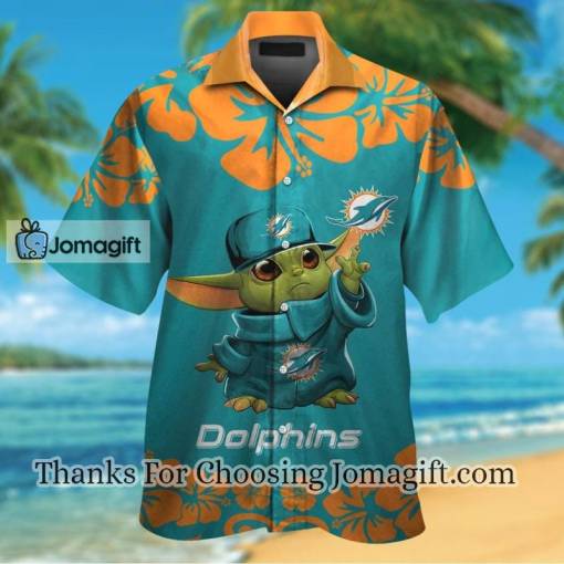 [Limited Edition] Miami Dolphins Baby Yoda Hawaiian Shirt Gift