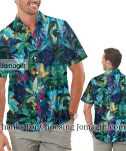 [Limited Edition] Michigan State Spartans Floral Hawaiian Shirt Gift