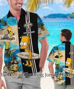 Limited Edition New Orleans Saints Simpsons Personalized Hawaiian Shirt Gift