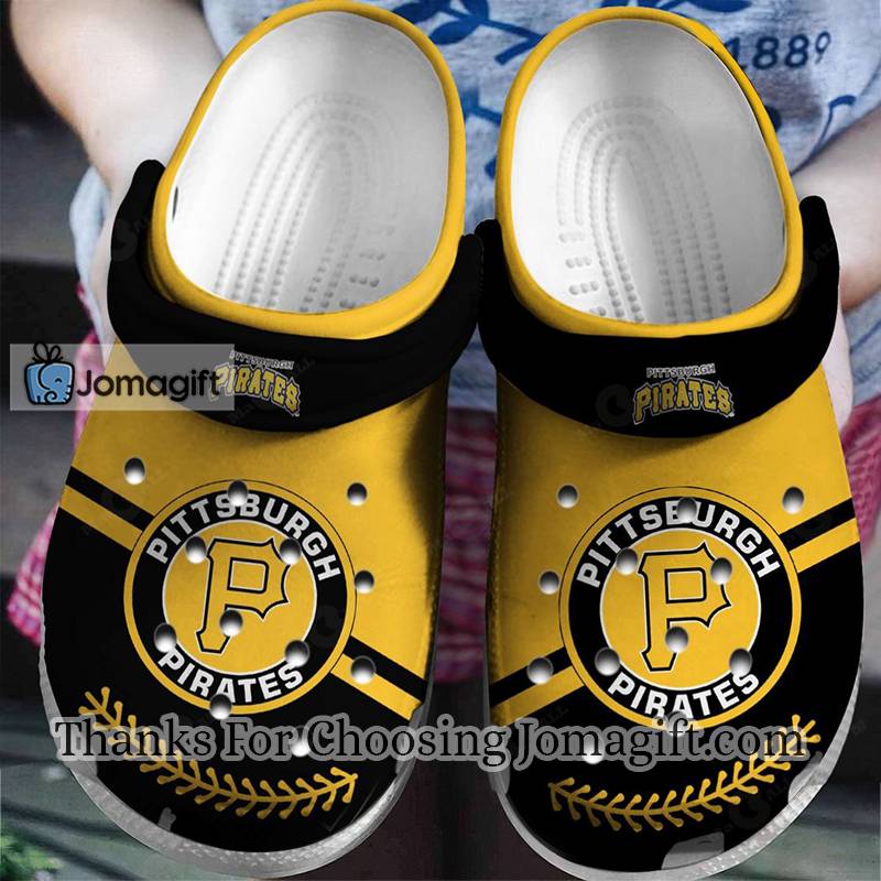 Limited Edition Pittsburgh Pirates Yellow Black Crocs Gift 1