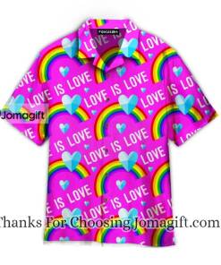 Love Is Love LGBT Rainbow Hawaiian Shirt 1